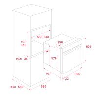 Cuptor multifuncţional TOTAL HSB 635 P, cu Piroliză, 60 cm